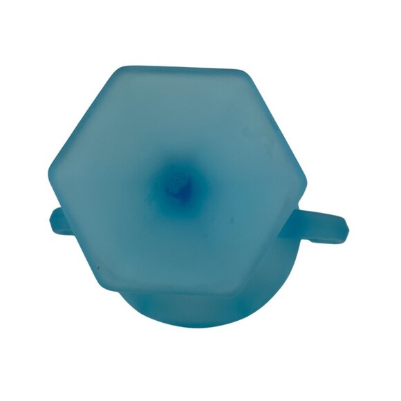 Vintage Westmoreland Glass Pedestal Two handle Compote/Candy Dish Blue Satin - Picture 15 of 15